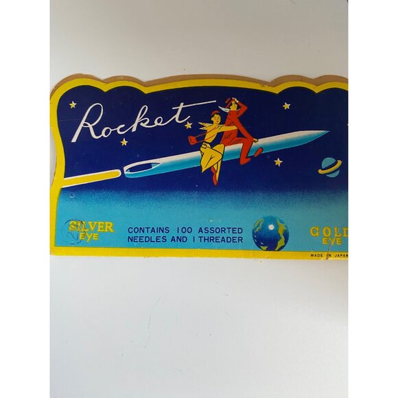The Winner & Rocket Vintage Needle Cases With Assorted Needles & Threader Made I - Picture 3 of 12